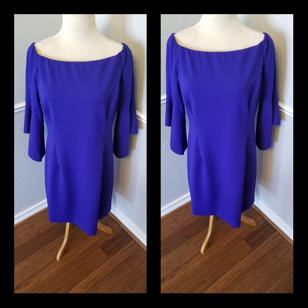 A Antoino Melani off shoulder dress